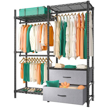 Portable closet online rod